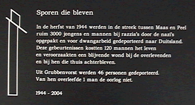 Sporen die bleven in de gemeente Horst aan de Maas