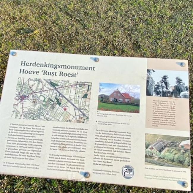 Herdenkingsmonument Hoeve Rust Roest