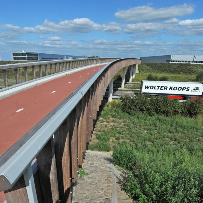 Fietsbrug en Greenportlane
