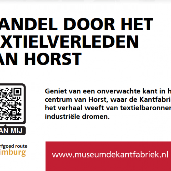 Wandel door het textielverleden van Horst