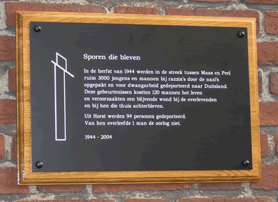 Sporen die bleven in de gemeente Horst aan de Maas